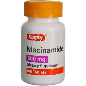 Rugby Niacinamide 500mg Tablets, 100 Count - 1 of 2