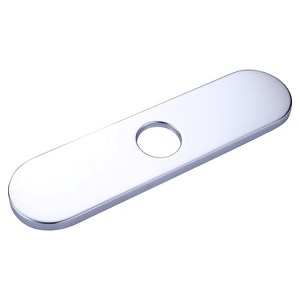 WOWOW 10 in. x 2.56 in. x 0.37 in. Stainless Steel Kitchen Sink Faucet Hole Cover Deck Plate - 1 of 4
