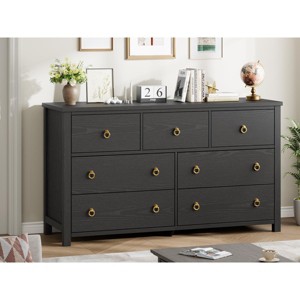 3 Dresser for Bedroom, 29" Tall Dresser, Modern Tall Drawer Dresser with Storage, Wooden Closet Dressers Chest of Drawers, White - 1 of 4