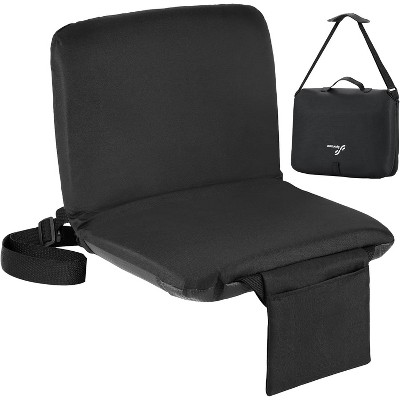 Sportneer Stadium Seats with Back Support: 6 Reclining Position Folding Bleacher Chairs