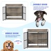 JUJABU 39'' Indoor Metal Dog Crate with Double Doors - 3 of 4