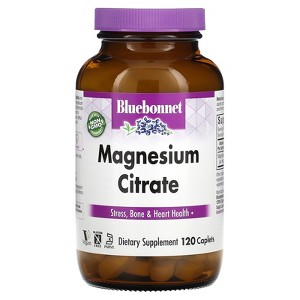 Bluebonnet Nutrition Magnesium Citrate, 120 Caplets (200 mg per Caplet) - 1 of 4