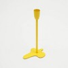 Gulches Fun Fusion Series Yellow Ceramic Pillar Candle Holder 1 Pack - 4 of 4