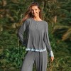 Women's Cozy Lace Loungewear Set for Effortless Style - Cupshe - 4 of 4