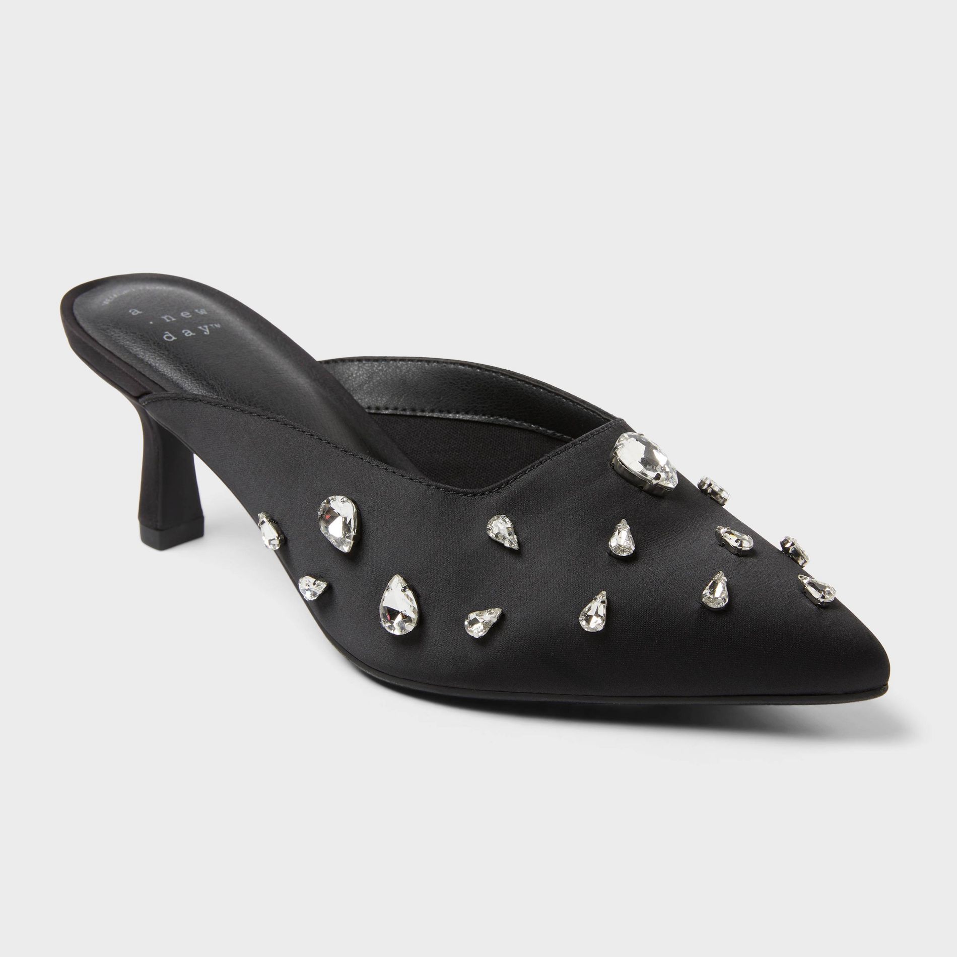 Women’s Katia Heels with Memory Foam Insole - A New Day™ Black 7