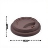 Anna-Kaci Reusable Silicone Coffee Cup Lid Spill Resistant Hot Drink Cover with Sip Opening 3.5x0.7in - 4 of 4