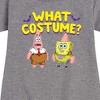 - SpongeBob SquarePants - What Costume Graphic Short Sleeve Fleece Dress - 2 of 4