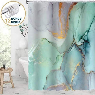 LunaLulinlk Shower Curtain with Hooks – Heavy-Duty Mold/Mildew-Resistant