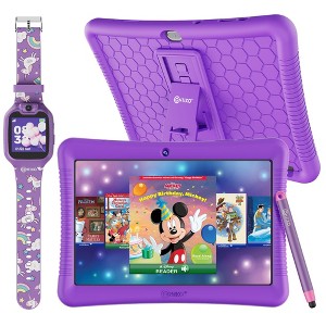 Contixo 10" Android Kids Tablet 32gb, 80+ Disney Storybooks & Stickers, Kid-proof Case With Kickstand & Stylus, with Kids Watch (2025 Model) - 1 of 4