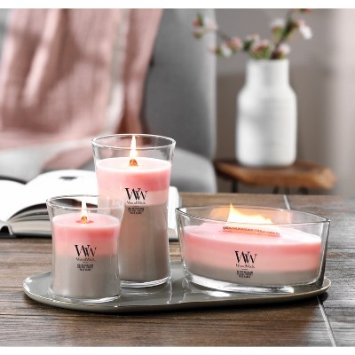 Large Multicolor Soy Wax Scented Jar Candle with Wooden Wick