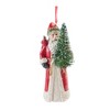 Melrose Santa with Cardinal Bird Ornament (Set of 6) - 4 of 4
