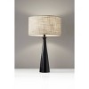 Linda Table Lamp Black - Adesso: ETL Listed, Polyester Shade, Metal Body, 3-Way Rotary Switch - image 3 of 4