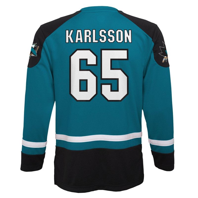 NHL San Jose Sharks Boys' Karlsson Jersey, 3 of 4