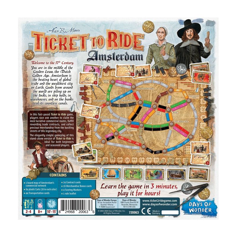 Ticket To Ride Amsterdam Game, 4 of 7