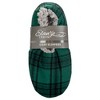 Elanze Designs Green Plaid Mens Plush Lined Cozy Non Slip Indoor Soft Slippers - Medium - 3 of 4