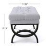 Syemin Ottomans and Benches Storage Benches, End of Bed Bench, Upholstered Storage Ottoman Window Bench, Shoe Cabinet Bench, Gray, 41"*17.25"*16.75" - 3 of 4
