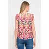 WEST K Womens' Samantha Sleeveless Tie Front Ruffle V-Neck Top - 3 of 4