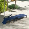 Outsunny 4-level Reclining Back Outdoor Chaise Lounge Chair, Reading Hole Include Tanning Chair - 2 of 4