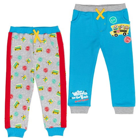 Disney Mickey Mouse Little Boys 2 Pack French Terry Jogger Pants Grey /  Black 6 : Target