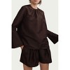 Women's BLANCHE SILK DUPION SHORTS - WORN - 3 of 3