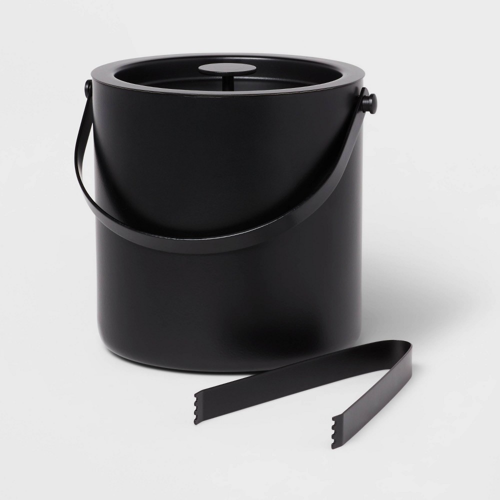 94oz Metal Ice Bucket Black - Thresholdâ„¢