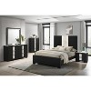 Vynxaria Contemporary Black Finish Nightstand ¨C Elegant Storage Solution for Modern Bedrooms - 2 of 4