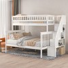 Twin Over Full Stairway Bunk Bed with Storage for Bedroom - 3 of 4