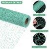 Unique Bargains Jacquard Net Mesh Flower Gift Wrapping Paper 180"x19.7" 1 Pc - 2 of 4