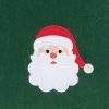 C&F Home Santa Felt Rectangle Placemat Set of 6 Solid Green Christmas Holiday Embroidered Edge - 3 of 3