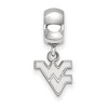 Black Bow Jewelry Sterling Silver West Virginia Mountaineers NCAA Bead Charm - 2 of 4