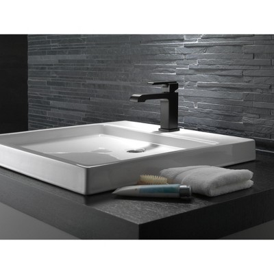 Sleek Modern Stainless Steel Single Hole Bathroom Faucet