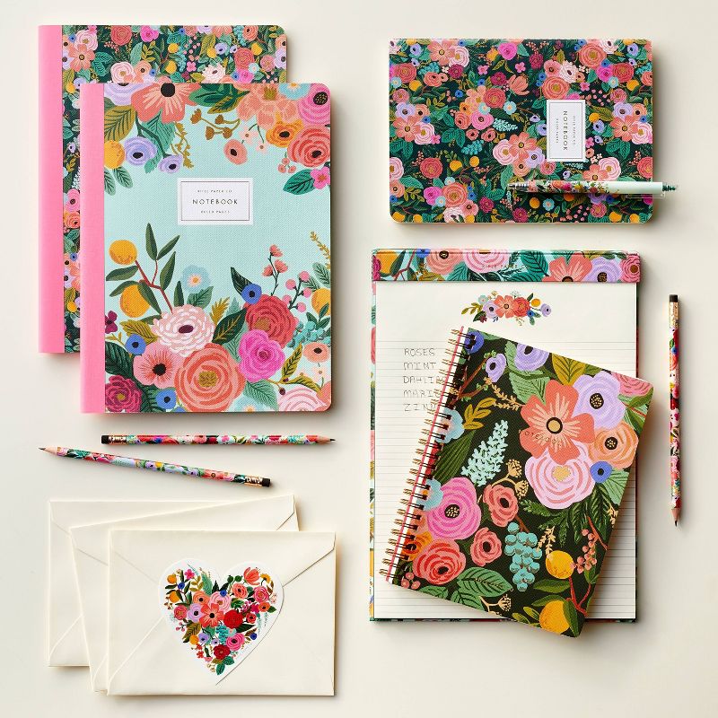 Rifle Paper Co. Garden Party Hunter Green Ruled Notebook, 2 of 4