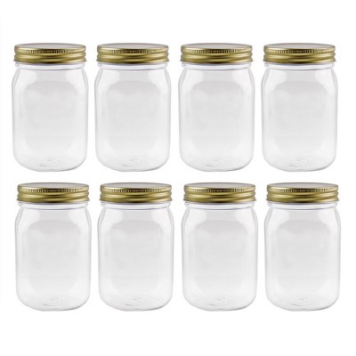 Cornucopia Brands-8oz French Square Glass Spice Jars With Shaker/pourer Lids  4pk : Target