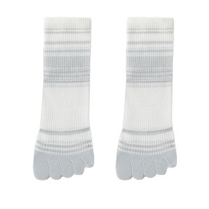 Anna-Kaci 2 Pairs Women's Breathable Five-Toe Socks with Arch Support and Anti-Odor Lycra Stretch for Casual or Active Wear - 1 of 4