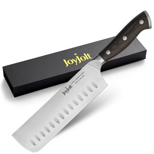 JoyJolt 7” Nakiri Knife Stainless Steel Kitchen Knife - 1 of 4