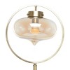 Metal Floor Lamp with Hanging Shade Gold - Olivia & May: Chic Illumination, 78" Cord, Foot Step Switch, No Assembly Required - 4 of 4