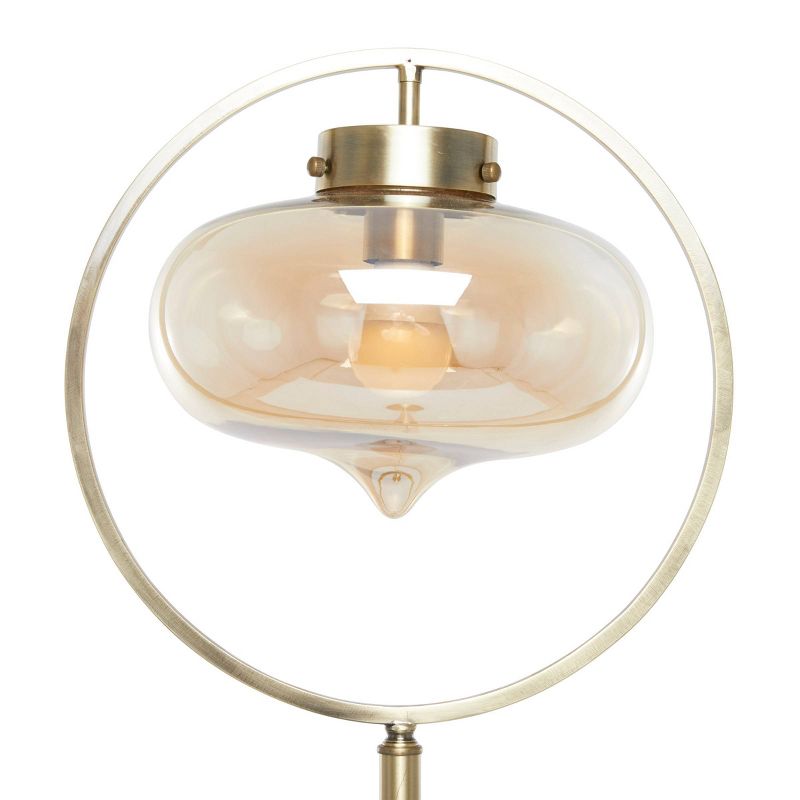 Metal Floor Lamp with Hanging Shade Gold - Olivia &#38; May, 5 of 9