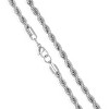 Crucible Men's 6mm Rope Chain Stainless Steel Necklace - 26" - 3 of 4