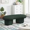 Meridian Furniture,Luka Boucle Fabric Bench - 2 of 4