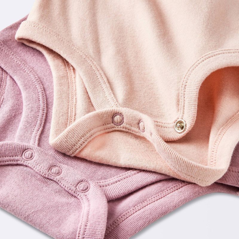 Baby Girls' 3pk Sleeveless Cotton Bodysuit - Cloud Island™ Pink, 5 of 6