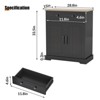 GustoWave Sideboard Buffet Cabinet with Storage, Storage Cabinet with Door & Adjustable Shelf,Coffee Bar Console Table for Kitchen - 4 of 4