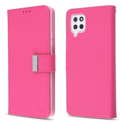 MyBat MyJacket Wallet Xtra Series Compatible With Samsung Galaxy A42 5G - Hot Pink / Pink