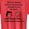 Women's - Peanuts - Friends Forever Short Sleeve Graphic T-Shirt - 2 of 4