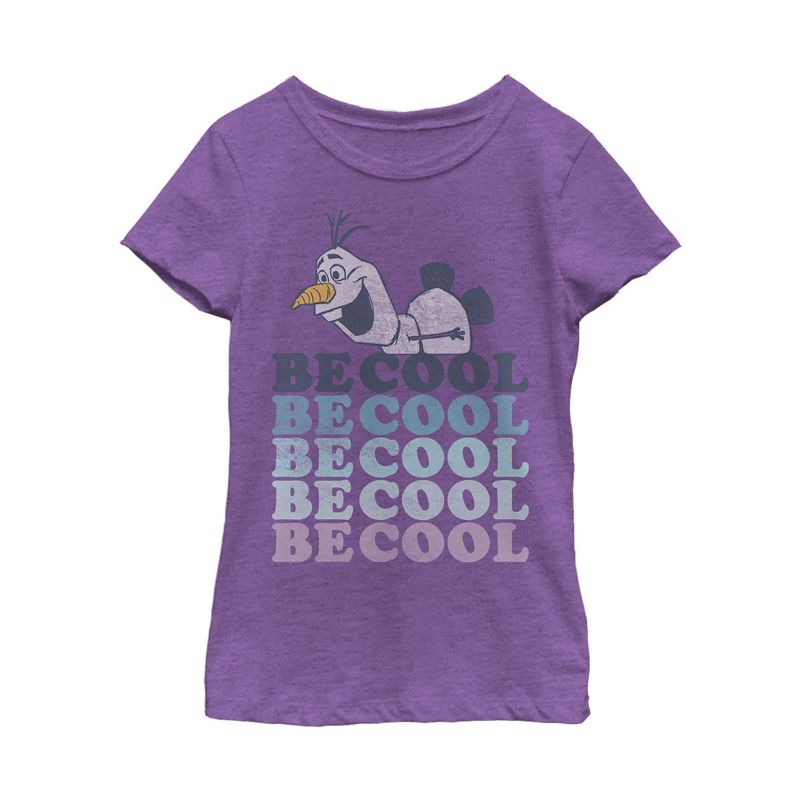 Girl's Frozen 2 Olaf Be Cool T-Shirt, 1 of 5