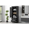 Akoasm Tall Medicine Cabinet Bathroom Storage Cabinet With Drawers-Black - 4 of 4