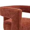 CAVINAS Modern Fabric Barrel Accent Chairs with Solid Wood Legs, Set of 2 Plush Chenille Upholstered Armchairs  for Living Room,Dining Room - 4 of 4