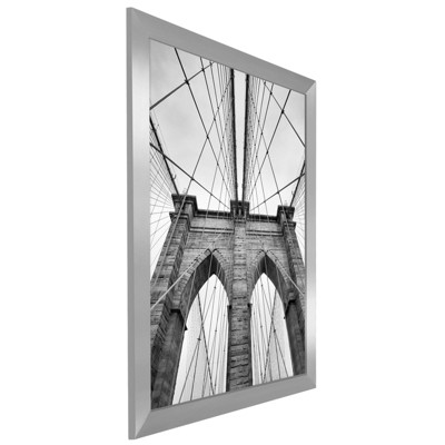 Americanflat 20x30 Poster Frame in Silver with Polished Plexiglass - Horizontal and Vertical Formats with Included Hanging Hardware
