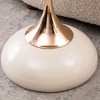 NicBex End Tables for Living Room, Mermaid Tail End Coffee Table Round Metal Pedestal Table, Minimalist Accent Table for Bedroom, Matte Gray - 2 of 4