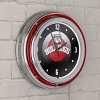 NCAA Georgia Bulldogs Chrome Double Rung Neon Clock - Honeycomb - 3 of 4