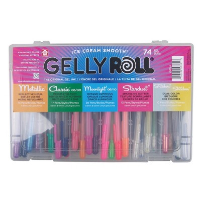 3pk Gelly Roll Classic Pens 3 Tip Sizes - White : Target